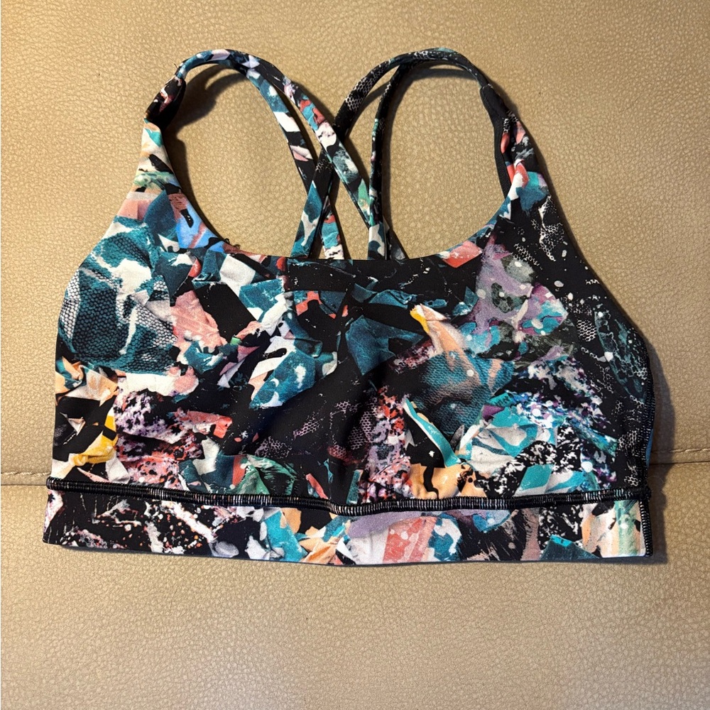 Lululemon Women's Energy Sports Bra colorful workout